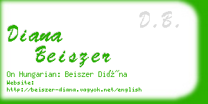 diana beiszer business card